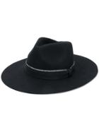Don Paris Chain Detail Mirtha Hat - Black