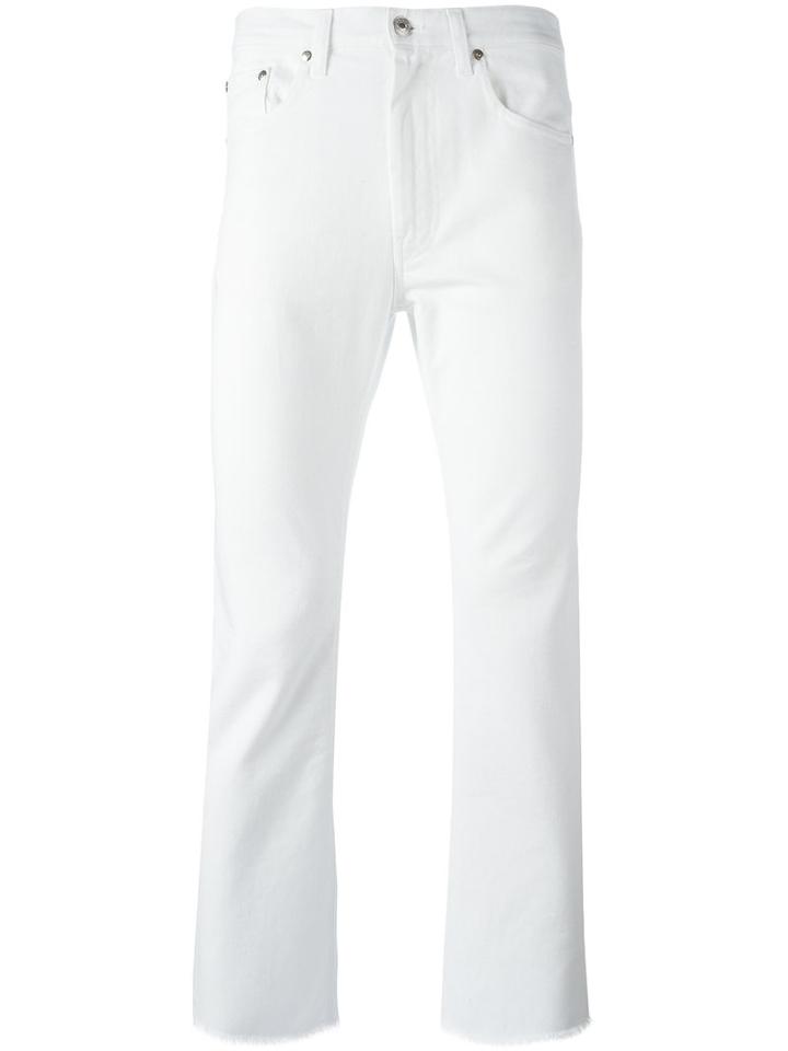 Msgm Tonio Jeans, Men's, Size: 50, White, Cotton