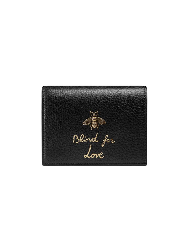 Gucci Animalier Card Case - Black