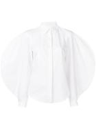Sara Battaglia Shaped Sleeve Shirt - White