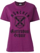 Junya Watanabe Blazon Print T-shirt - Pink & Purple