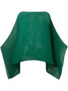 Pleats Please By Issey Miyake Pleated Cape - Green