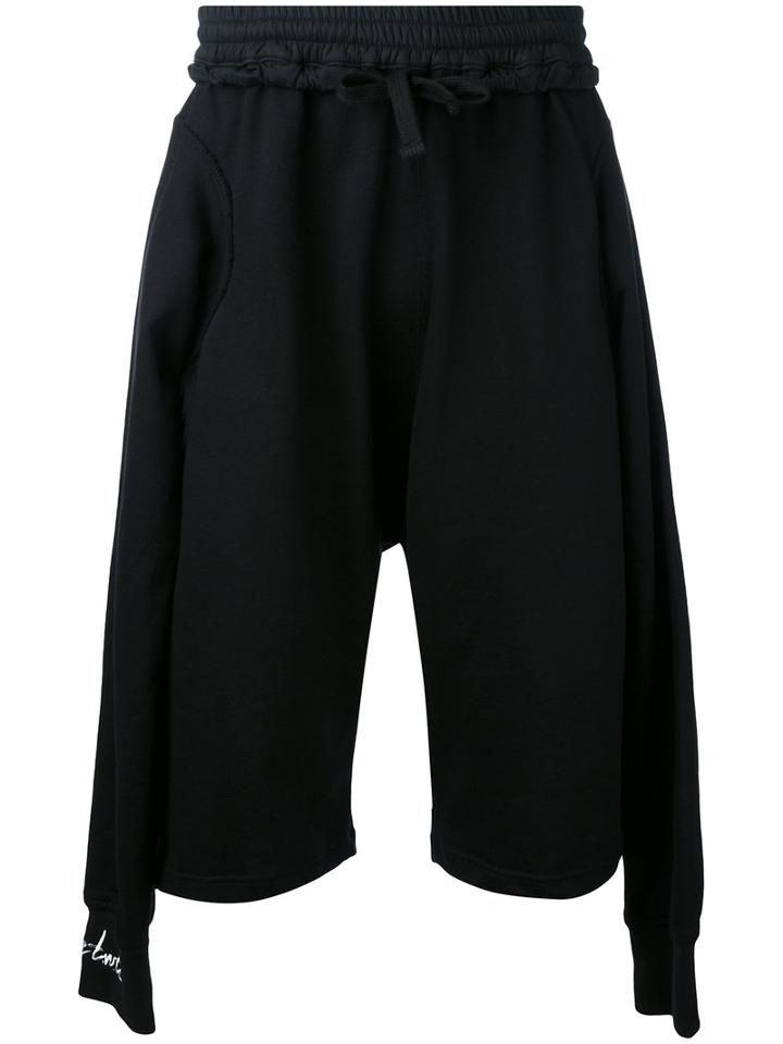 Ktz - Side-panel Shorts - Men - Cotton - S, Black, Cotton
