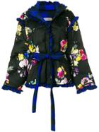 Preen By Thornton Bregazzi Floral Puffer Jacket - Black