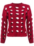 Uma Raquel Davidowicz Holey Jumper - Red