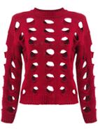 Uma Raquel Davidowicz Holey Jumper - Red