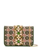 Emanuela Caruso Positano Tile Print Clutch - Green