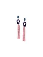 Oscar De La Renta Long Gradient Tassel Earrings, Women's