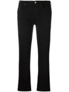 Cropped Bootcut Jeans, Women's, Size: 26, Black, Modal/cotton/polyester/spandex/elastane, 7 For All Mankind