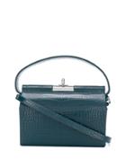 Gu De Milky Croc-effect Tote Bag - Blue