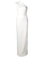 Solace London Averie One-shoulder Gown - White