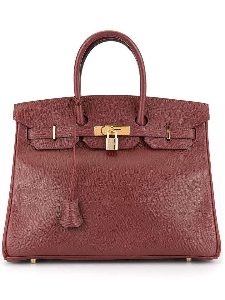 Hermès Vintage Birkin 35 Hand Bag Couchevel - Brown