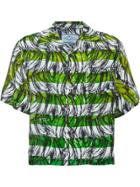 Prada Short-sleeved Printed Shirt - Green
