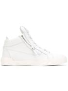 Giuseppe Zanotti Design Kriss Hi-top Sneakers, Men's, Size: 40, White, Rubber/leather