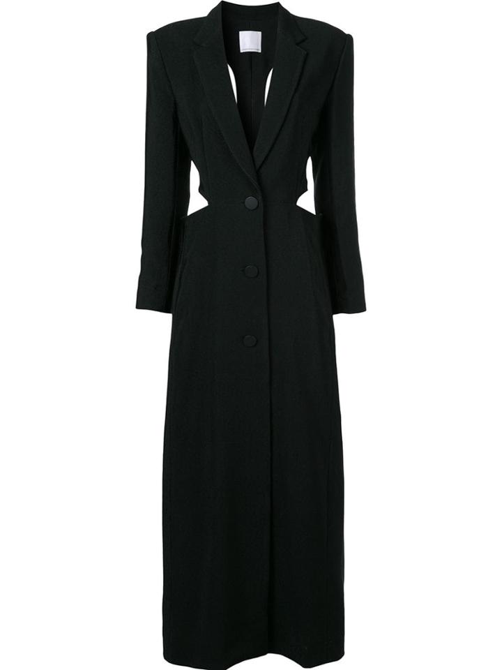 Christopher Esber Long Coat - Black