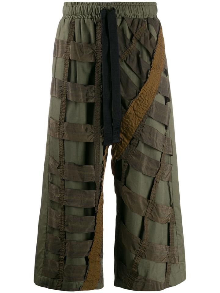 Raeburn Cropped Airbrake Trousers - Green