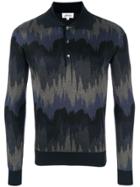 Brioni Patterned Polo Shirt - Blue
