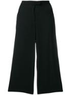 Michael Michael Kors Wide Leg Cropped Trousers - Black