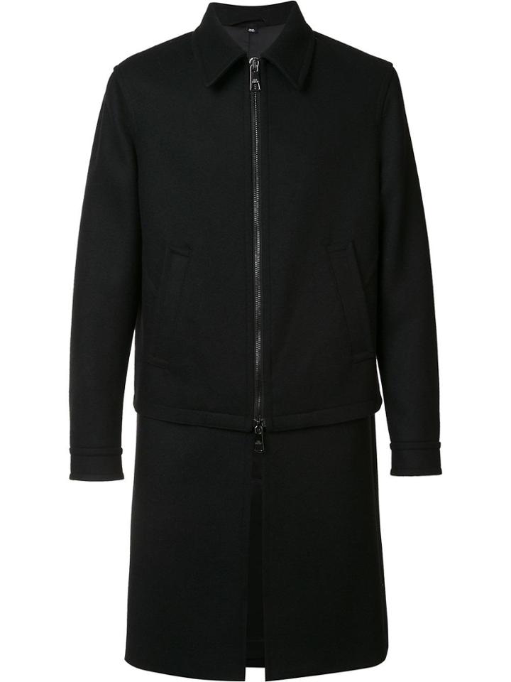 Neil Barrett Layered Coat - Black