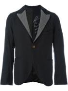 Geoffrey B. Small Contrasting Lapel Blazer