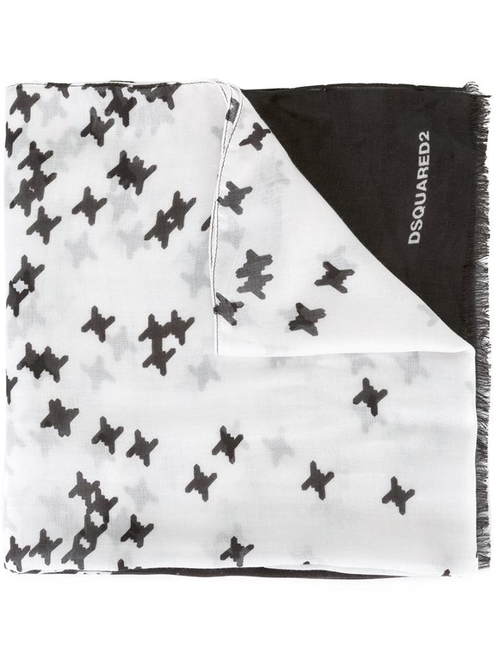 Dsquared2 'babe Wire' Design Scarf