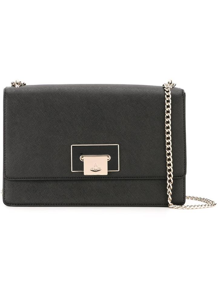 Vivienne Westwood Flap Closure Cross Body Bag, Women's, Black