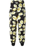 Marni High-waist Floral Trousers, Women's, Size: 42, Viscose/polyester/spandex/elastane