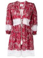 Forte Dei Marmi Couture Paisley Print Dress - Red
