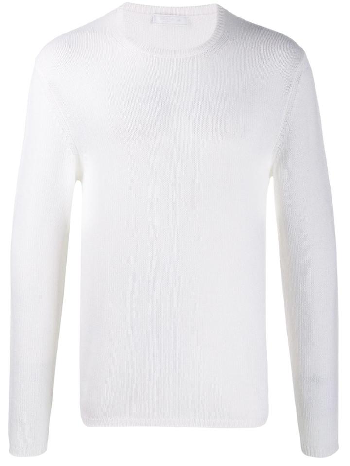 Prada Prada - Man - Cashmere Fineza 5 Roundneck - White
