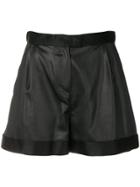 Pinko High Waisted Shorts - Black