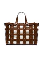 Trademark Brown Frances Cutout Leather Tote
