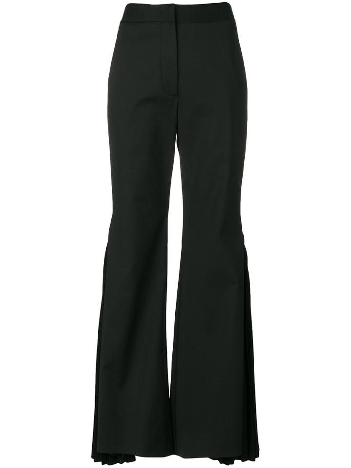 Sara Battaglia Flared Bell-style Trousers - Black