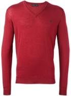 Etro V-neck Pullover, Men's, Size: Xl, Pink/purple, Wool