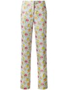 Maurizio Pecoraro - Floral Trousers - Women - Polyester - 40, Women's, Polyester