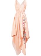 Vionnet Handkerchief Hem Dress - Pink & Purple