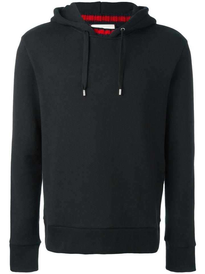Gucci Web Trim Hoodie, Men's, Size: Large, Black, Cotton