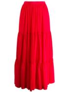 Gianluca Capannolo Panelled Maxi Skirt - Red