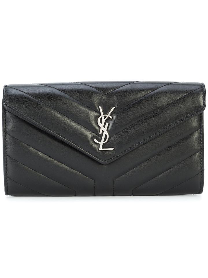 Saint Laurent Loulou Wallet - Black