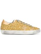 Golden Goose Deluxe Brand Superstar Glitter Sneakers - Yellow & Orange