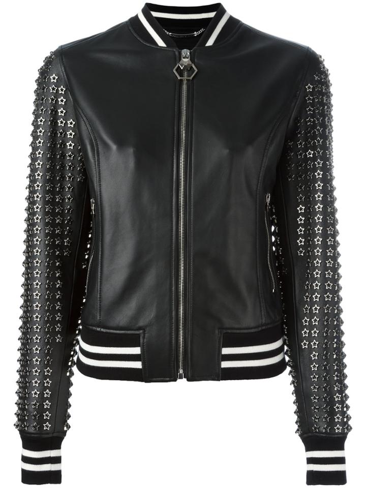 Philipp Plein Pelle 25 Bomber Jacket - Black