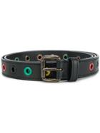 Tomas Maier Eyelet Belt - Black