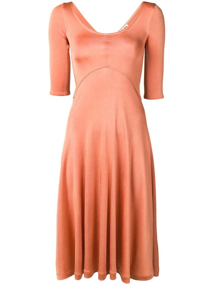 Acne Studios Long Jersey Dress - Orange