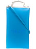 Off-white Text Tote Bag - Blue