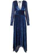 Yigal Azrouel Long Textured Dress - Blue