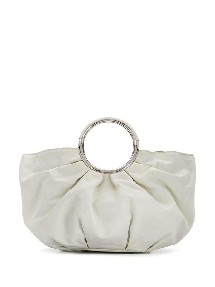 Christian Dior Vintage 2000's Gathered Tote - White