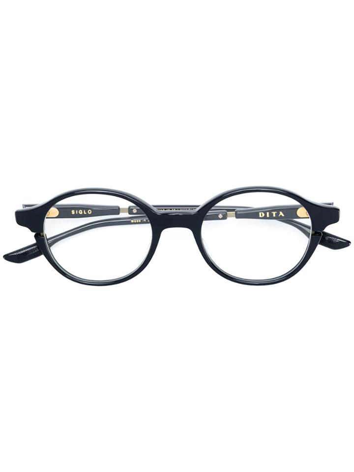 Dita Eyewear Siglo Round Frame Glasses - Blue