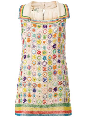 William Vintage Balestra Beaded Cocktail Dress - Multicolour