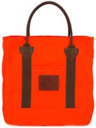 Junya Watanabe Comme Des Garçons Man Twill Canvas-trimmed Tote, Men's, Yellow/orange, Cotton