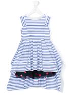Jean Paul Gaultier - Striped Dress - Kids - Cotton/polyamide - 4 Yrs, Toddler Girl's, White