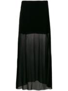 Ann Demeulemeester Black See Through Skirt